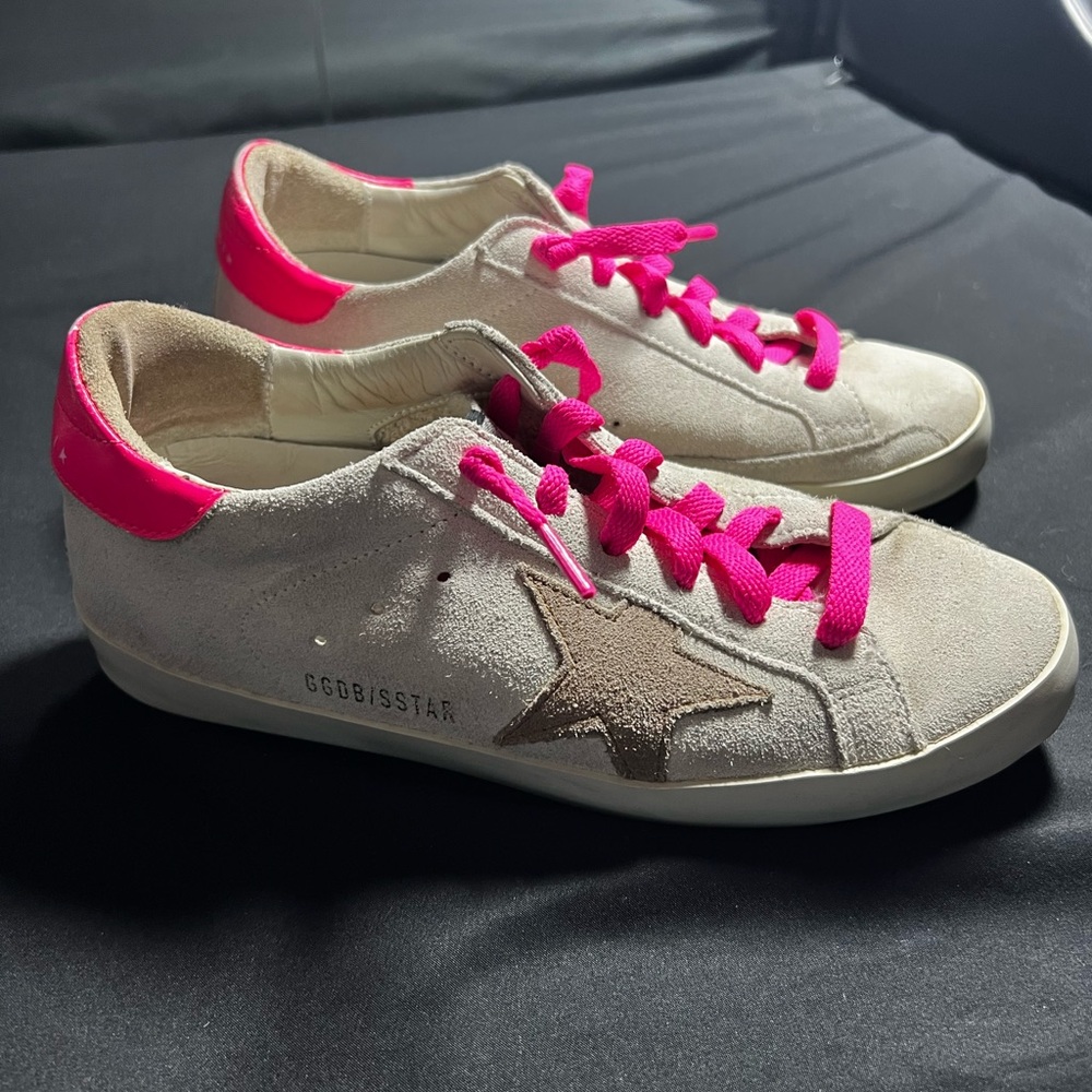 Golden Goose Pink tan suede Superstar 36